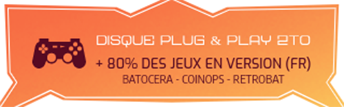 disque batocera 2 To COINOPS - RETROBAT