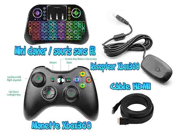 Manettes Xbox360 sans fil