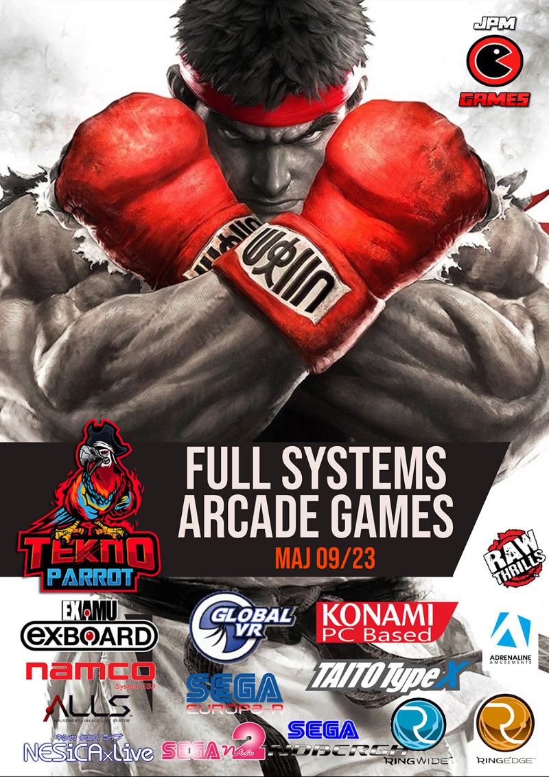 Full Systems Arcade Games TecknoParrot Hyperspin