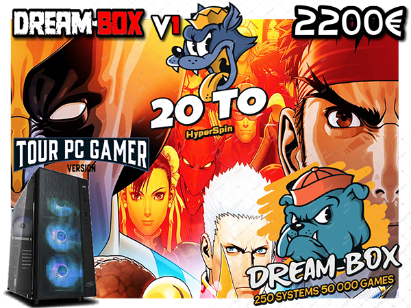 BOX RETROGAMING 20 TO HYPERSPIN DREAM-BOX