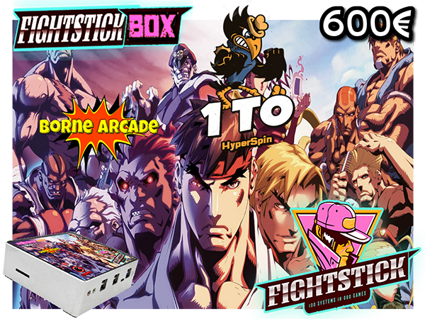 Console FIGHTSTICK-BOX  - Hyperspin - JPM Games
